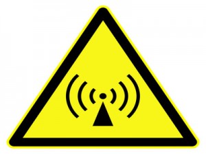 Non ionizing radiations ( radio waves ) symbol